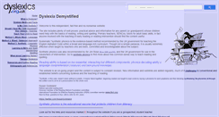 Desktop Screenshot of dyslexics.org.uk